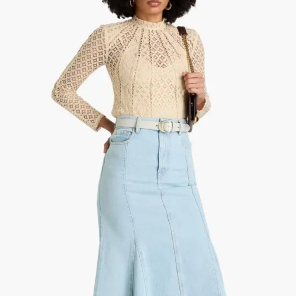 Zimmermann Cotton-Blend Corded Lace Blouse